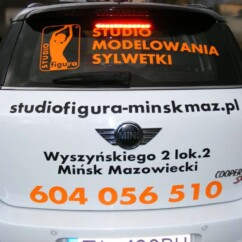 mini morris naklejki na samochód reklama na auto