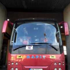 oklejanie autobusu Rapit Warszawa Mińsk reklamy