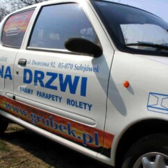 oklejanie samochodów naklejki napisy reklama