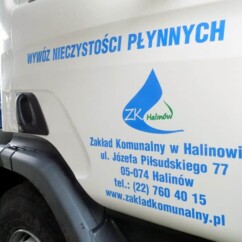 oznakowanie informacyjne samochodu napisy firmowe