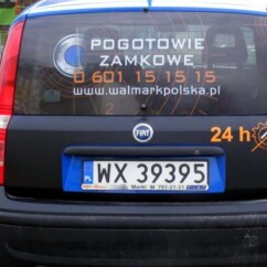 projekt graficzny druk oklejanie szyby samochodu