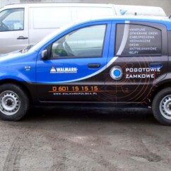 projekt graficzny reklamy na samochód oklejanie druk