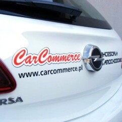 reklama car commerce naklejki na auto napisy